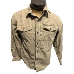 Dewalt Workwear Men’s Medium Long Sleeve Beige Button Down